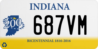 IN license plate 687VM