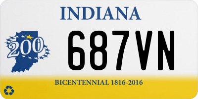 IN license plate 687VN