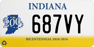 IN license plate 687VY