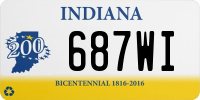 IN license plate 687WI