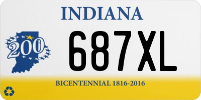 IN license plate 687XL