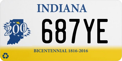 IN license plate 687YE