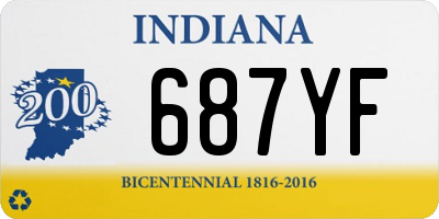 IN license plate 687YF