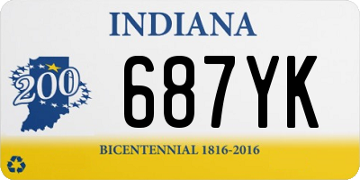 IN license plate 687YK