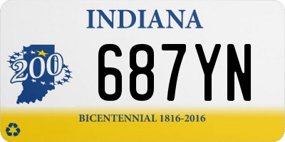 IN license plate 687YN