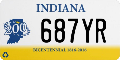 IN license plate 687YR