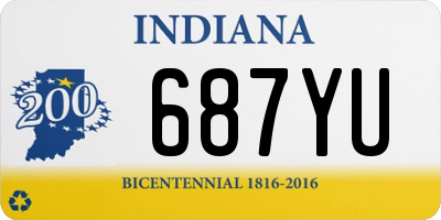 IN license plate 687YU