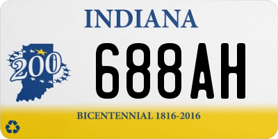 IN license plate 688AH