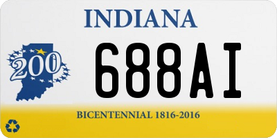IN license plate 688AI