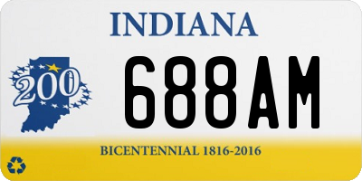 IN license plate 688AM