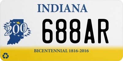 IN license plate 688AR