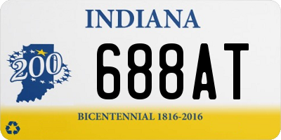 IN license plate 688AT
