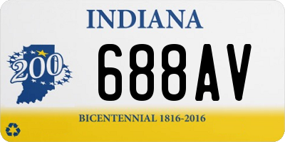 IN license plate 688AV