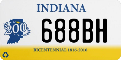 IN license plate 688BH