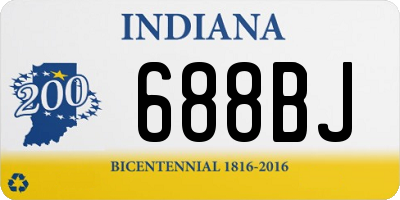 IN license plate 688BJ