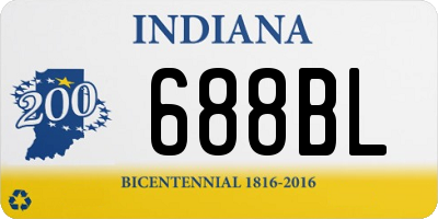 IN license plate 688BL