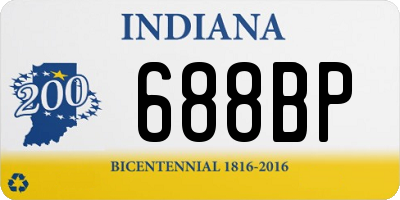 IN license plate 688BP