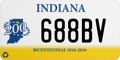 IN license plate 688BV