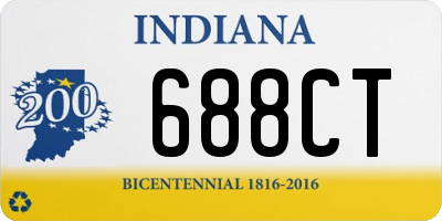 IN license plate 688CT