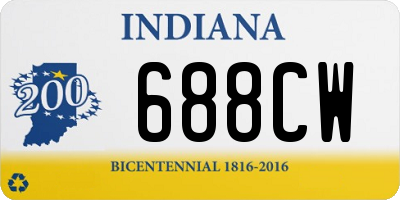 IN license plate 688CW