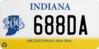 IN license plate 688DA