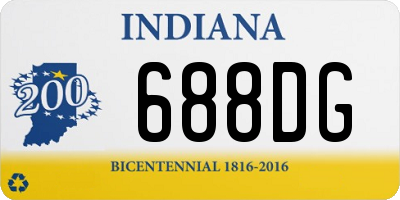 IN license plate 688DG