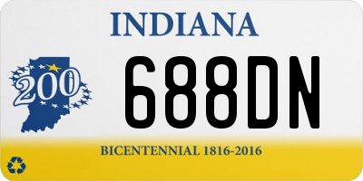 IN license plate 688DN