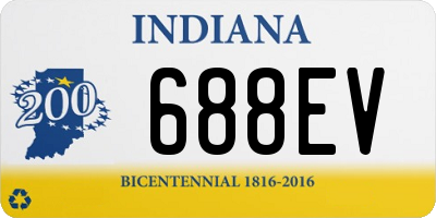 IN license plate 688EV