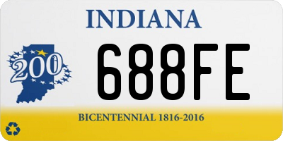 IN license plate 688FE