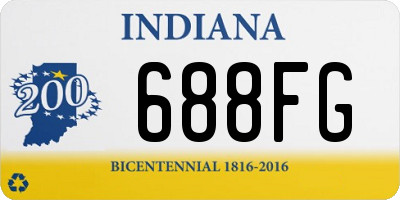 IN license plate 688FG