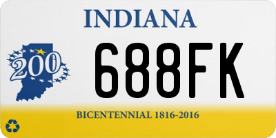 IN license plate 688FK