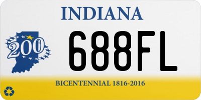 IN license plate 688FL