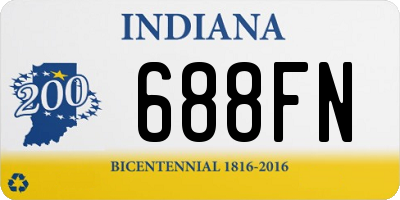 IN license plate 688FN