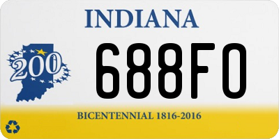 IN license plate 688FO