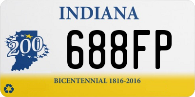 IN license plate 688FP