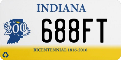 IN license plate 688FT