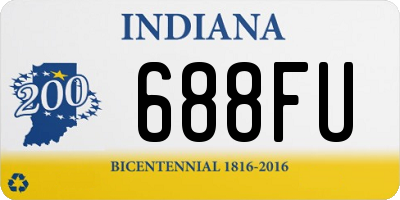 IN license plate 688FU