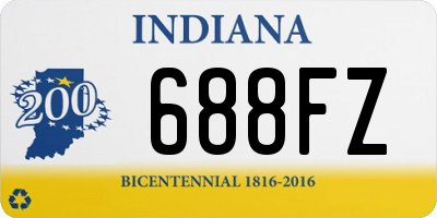 IN license plate 688FZ