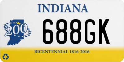 IN license plate 688GK