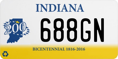 IN license plate 688GN