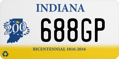 IN license plate 688GP
