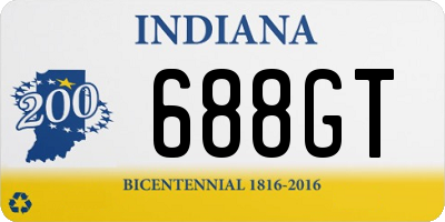 IN license plate 688GT