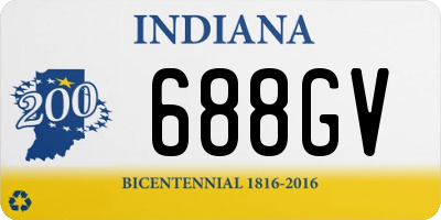 IN license plate 688GV