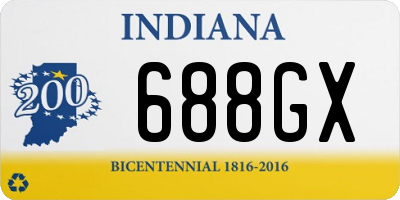 IN license plate 688GX