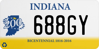 IN license plate 688GY