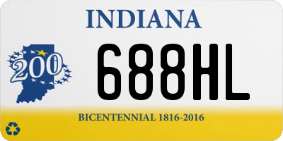 IN license plate 688HL