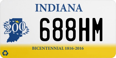 IN license plate 688HM