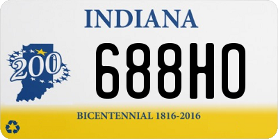 IN license plate 688HO
