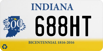 IN license plate 688HT