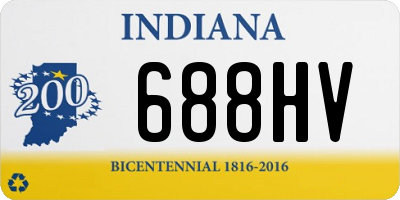 IN license plate 688HV